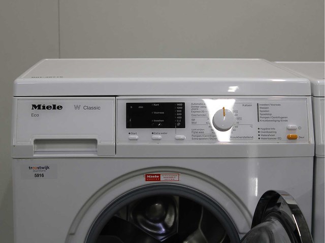 Miele w classic eco wasmachine & miele t classic wasdroger - afbeelding 3 van  8