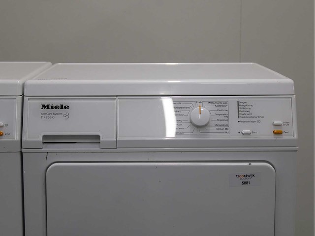 Miele w classic ecocomfort wasmachine & miele t 4263 c softcare system wasdroger - afbeelding 6 van  8