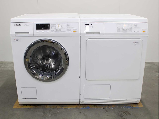 Miele w classic wasmachine & miele t 8813 c edition 111 wasdroger - afbeelding 1 van  8