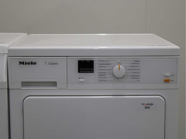 Miele w classic wasmachine & miele t classic wasdroger - afbeelding 6 van  8