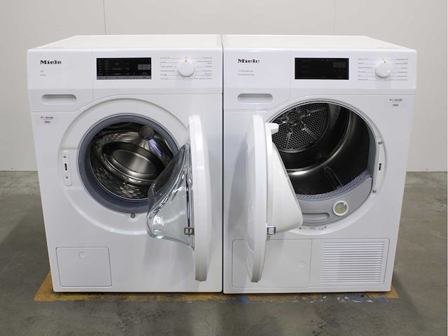Miele w1 active wasmachine & miele t1 excellence ecospeed wasdroger - afbeelding 2 van  7