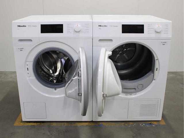 Miele w1 classic eco wasmachine & miele t1 classic eco wasdroger - afbeelding 2 van  8