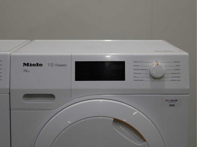 Miele w1 classic eco wasmachine & miele t1 classic eco wasdroger - afbeelding 6 van  8