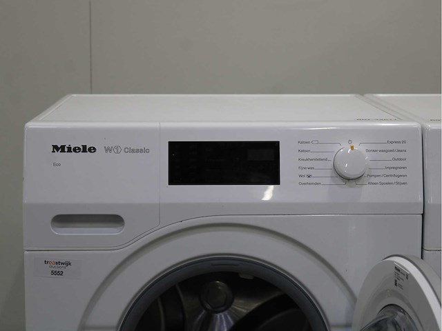 Miele w1 classic eco wasmachine & miele t1 eco wasdroger - afbeelding 3 van  8