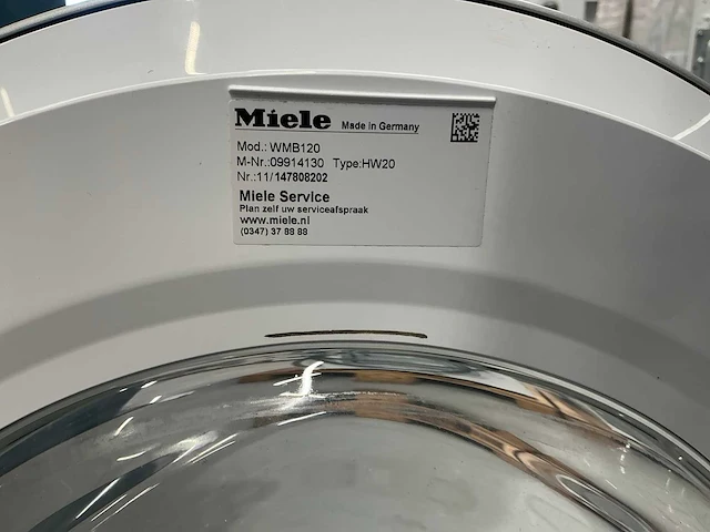 Miele w1 hw20 wasmachine - afbeelding 7 van  7
