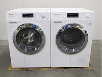 Miele w1 powerwash 2.0 & twindos wasmachine & miele t1 fragrancedos & steamfinish wasdroger - afbeelding 1 van  8