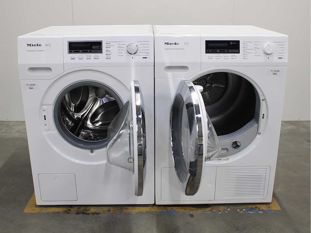 Miele w1 powerwash 2.0 & twindos wasmachine & miele t1 fragrancedos & steamfinish wasdroger - afbeelding 2 van  8
