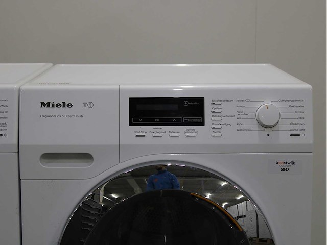 Miele w1 powerwash 2.0 & twindos wasmachine & miele t1 fragrancedos & steamfinish wasdroger - afbeelding 6 van  8