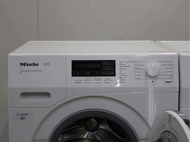 Miele w1 powerwash 2.0 & twindos xl wasmachine & miele t1 eco wasdroger - afbeelding 3 van  8
