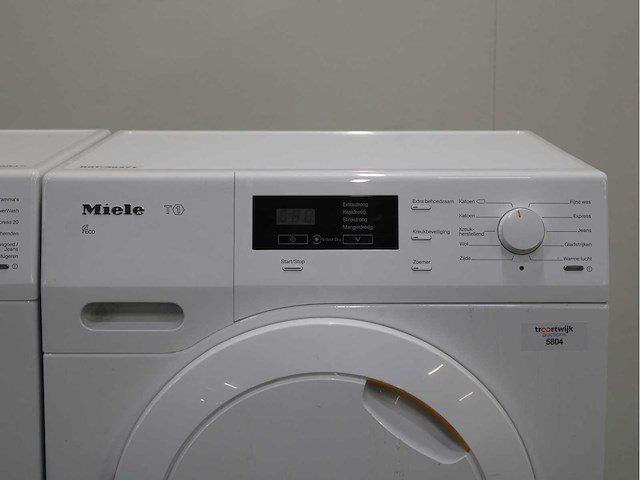 Miele w1 powerwash 2.0 & twindos xl wasmachine & miele t1 eco wasdroger - afbeelding 6 van  8