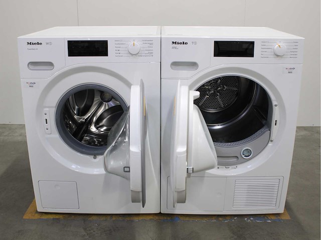 Miele w1 powerwash 2.0 wasmachine & miele t1 eco wasdroger - afbeelding 2 van  8