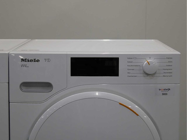 Miele w1 powerwash 2.0 wasmachine & miele t1 eco wasdroger - afbeelding 6 van  8