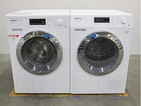 Miele w1 powerwash 2.0 wasmachine & miele t1 steamfinish & eco xl wasdroger
