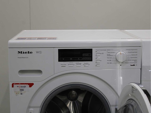 Miele w1 powerwash 2.0 wasmachine & miele t1 steamfinish & eco xl wasdroger - afbeelding 3 van  8