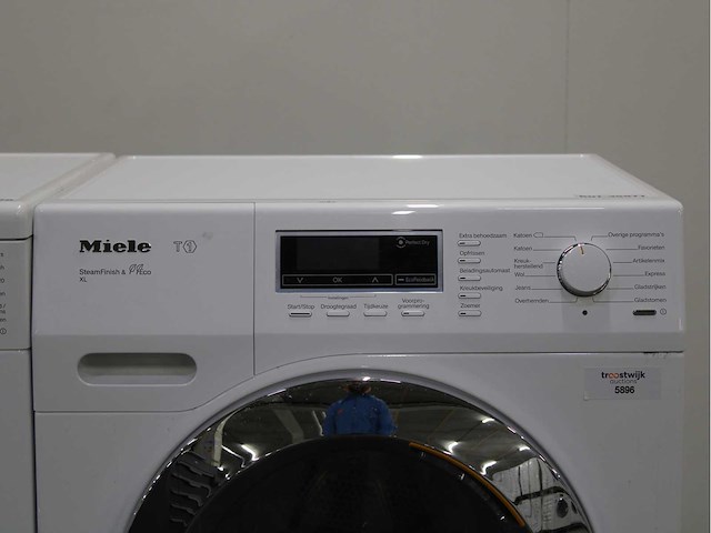 Miele w1 powerwash 2.0 wasmachine & miele t1 steamfinish & eco xl wasdroger - afbeelding 6 van  8