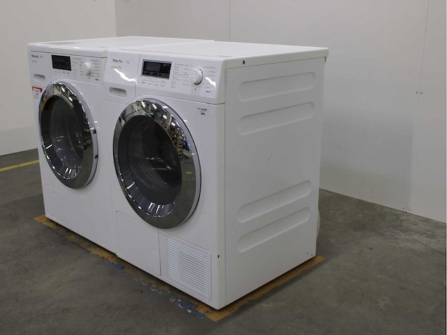 Miele w1 powerwash 2.0 wasmachine & miele t1 steamfinish & eco xl wasdroger - afbeelding 7 van  8
