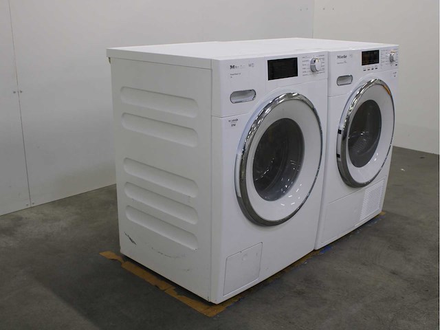 Miele w1 powerwash 2.0 xl wasmachine & miele t1 steamfinish & eco wasdroger - afbeelding 4 van  8