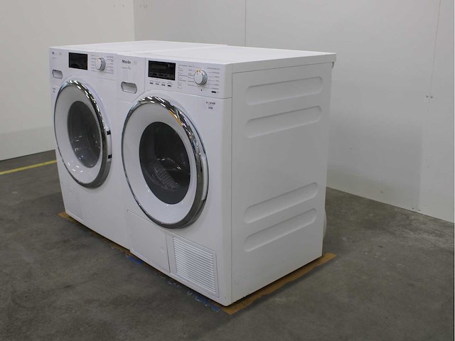 Miele w1 powerwash 2.0 xl wasmachine & miele t1 steamfinish & eco wasdroger - afbeelding 7 van  8