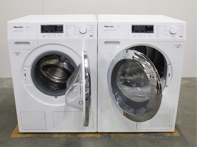 Miele w1 powerwash & twindos xl wasmachine & miele t1 fragrancedos & steamfinish xl wasdroger - afbeelding 2 van  8