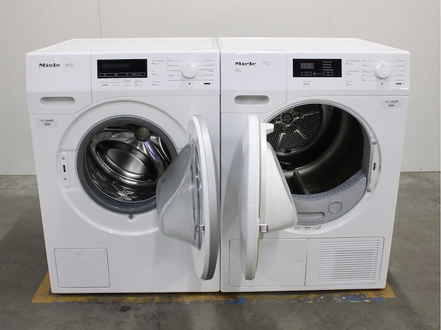 Miele w1 wasmachine & miele t1 eco wasdroger - afbeelding 2 van  8