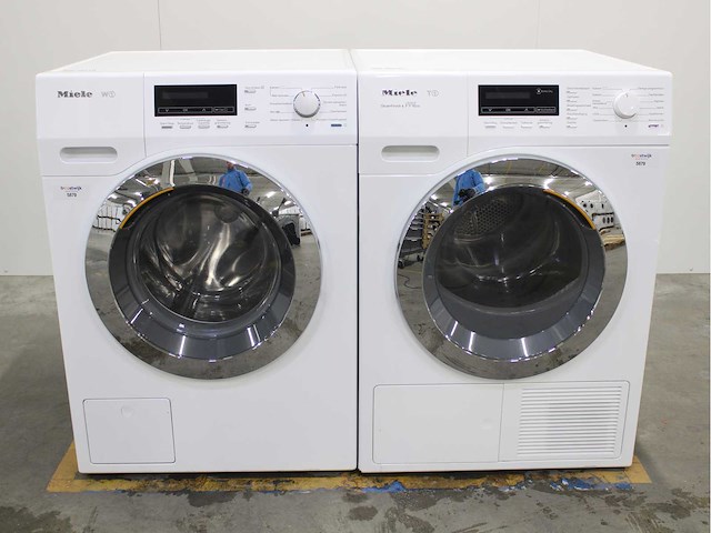 Miele w1 wasmachine & miele t1 steamfinish & eco wasdroger - afbeelding 1 van  8