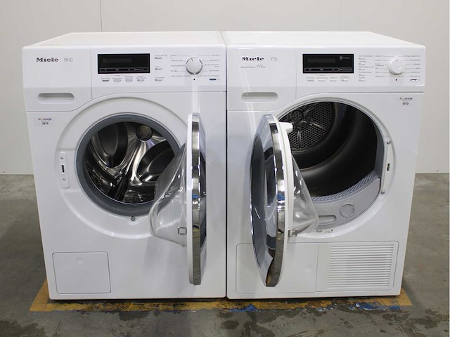 Miele w1 wasmachine & miele t1 steamfinish & eco wasdroger - afbeelding 2 van  8