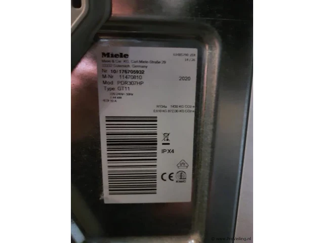 Miele warmtepompdroger pdr307hp 11470810 - afbeelding 3 van  4