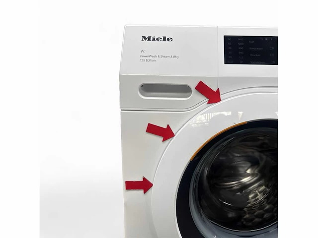 Miele wcb 390 wcs 125 jaar gala editie powerwash wasmachine voorlader 8 kg 1400 rpm 72 db - afbeelding 9 van  9