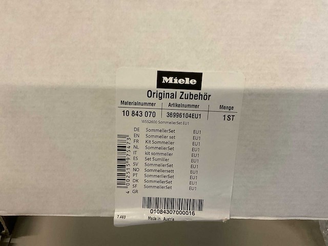 Miele wss2600 sommelierset - afbeelding 4 van  4