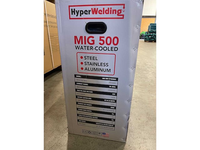 Mig lasapparaat - mig 500 synergic - hyper welding - afbeelding 2 van  8