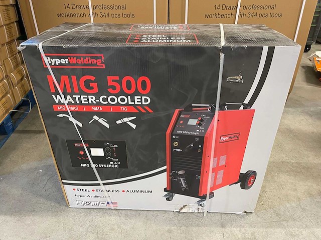 Mig lasapparaat - mig 500 synergic - hyper welding - afbeelding 6 van  8