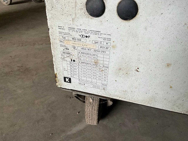 Mig305 mig lasapparaat - afbeelding 7 van  7