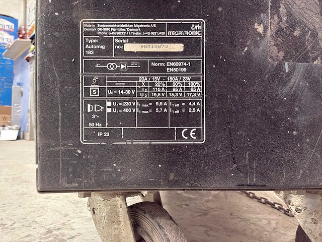 Migatronic automig 183 mig lasapparaat - afbeelding 8 van  8