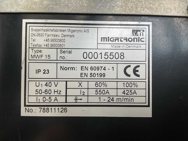 Migatronic mwf 15 lasapparaat - afbeelding 3 van  12
