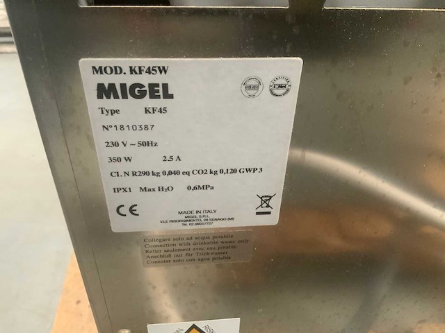 Migel kf45 ijsblokjesmachine - afbeelding 4 van  9