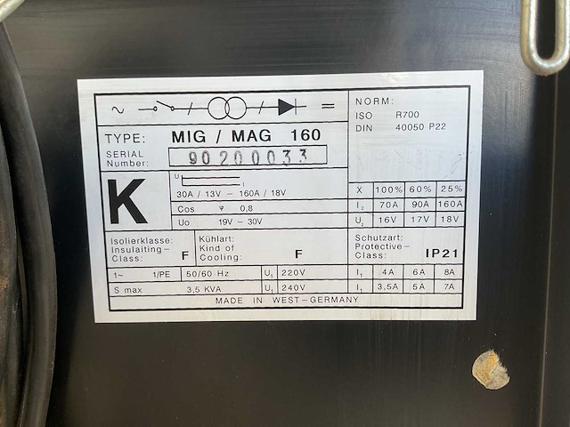 Mig/mag 160 lasapparaat - afbeelding 8 van  8