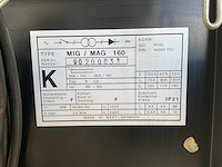Mig/mag 160 lasapparaat - afbeelding 4 van  4