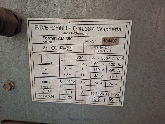 Mig/mag lasapparaat format, am 350 impuls - afbeelding 12 van  13