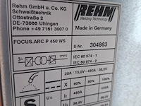 Migmag lasapparaat, rehm, focus arc p 450 ws - afbeelding 10 van  13