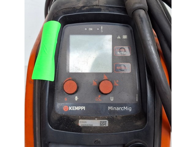 Mig/mag minarc evo 200 kemppi, minarcmig evo 200, bouwjaar 2016, met toorts en aardklem 3m 200a 230v - afbeelding 4 van  10