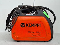Mig/mag minarc evo 200 kemppi, minarcmig evo 200, bouwjaar 2016, met toorts en aardklem 3m 200a 230v - afbeelding 5 van  10