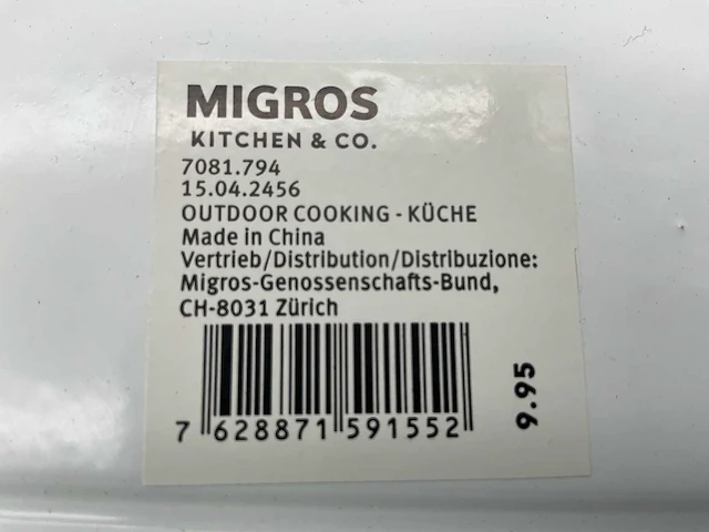 Migros chief of the bbq metalen wandbord (48x) - afbeelding 3 van  4