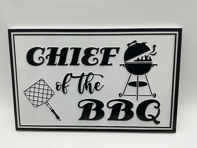 Migros chief of the bbq metalen wandbord (48x) - afbeelding 1 van  4