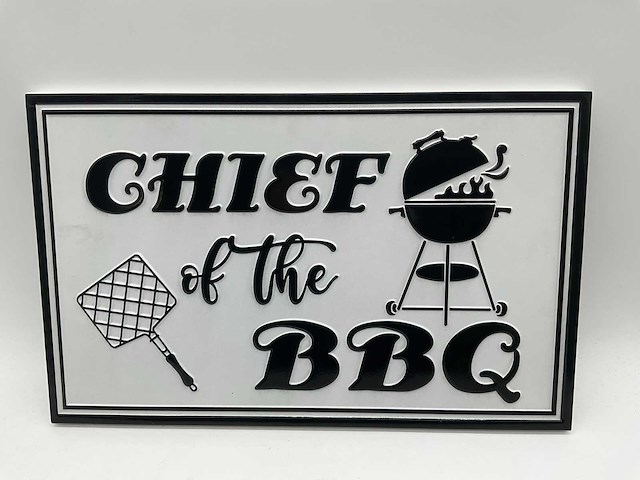 Migros chief of the bbq metalen wandbord (96x) - afbeelding 1 van  4