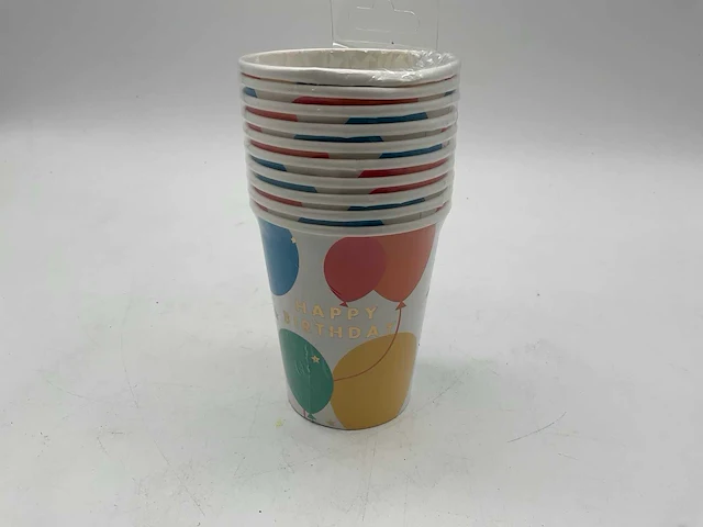 Migros drinkbeker karton happy birtday (1200x) - afbeelding 1 van  4