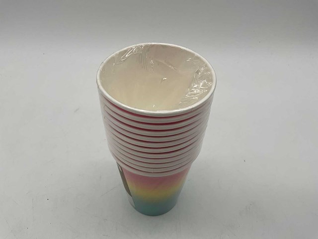 Migros drinkbeker karton regenboog (1200x) - afbeelding 2 van  4