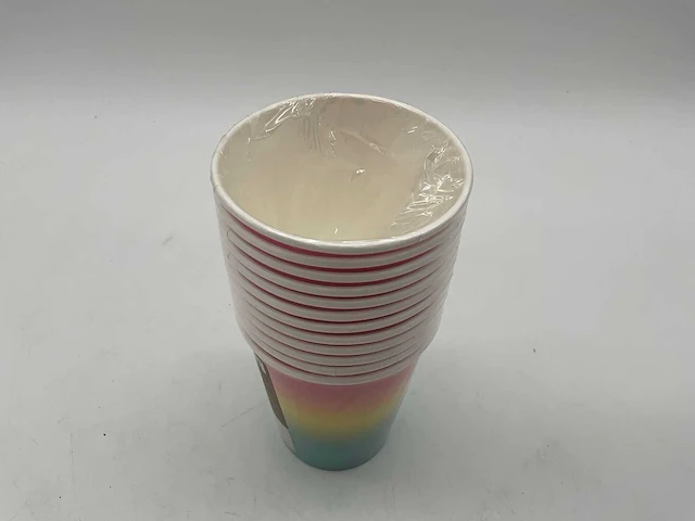 Migros drinkbeker karton regenboog (1200x) - afbeelding 2 van  4