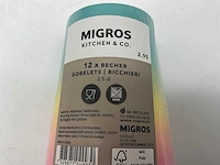 Migros drinkbeker karton regenboog (1200x) - afbeelding 3 van  4