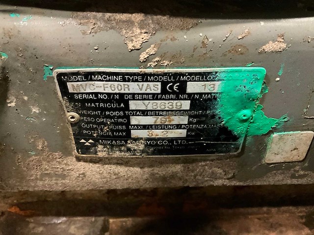 Mikasa mvc f60r trilplaat - afbeelding 5 van  5