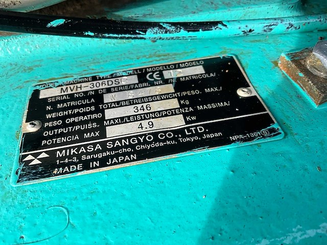 Mikasa mvh-306ds trilplaat - afbeelding 9 van  9